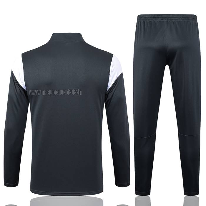 Tuta da Track de Felpa del Borussia Dortmund 2023-2024 Grigio